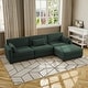 preview thumbnail 107 of 147, Corduroy Upholstered Modular Sectional Sofa for Living Room