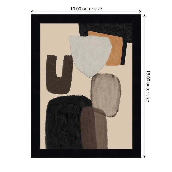 slide 2 of 9, Everywhere by Dan Hobday Wood Framed Wall Art Print 10 x 13 in - Black