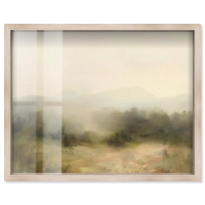 Haze Horizon Shadowbox by Art Remedy - Natural - 30" x 24"