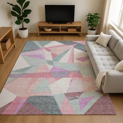 Premium Washable Super Soft Abstract Geo Mayfield Rug