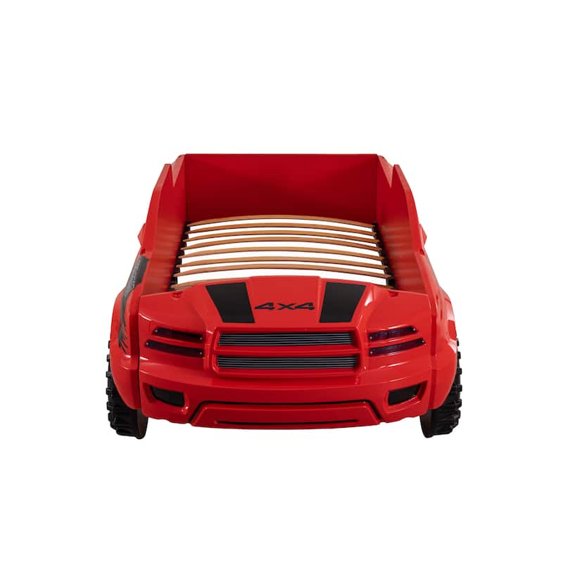 Billy Mordern Plastic Pickup Truck Kids Bed with Light and Sound by Furniture of America