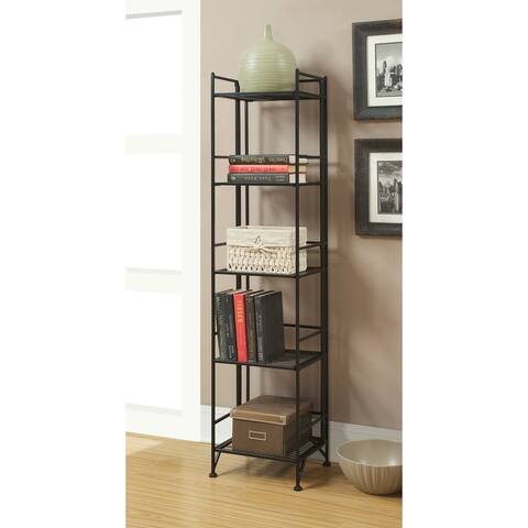 Porch & Den Ferdinand 5-Tier Folding Metal Shelf