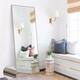 Modern Freestanding Full Length Floor Mirror - 64.17x21.26 - Matte Champagne