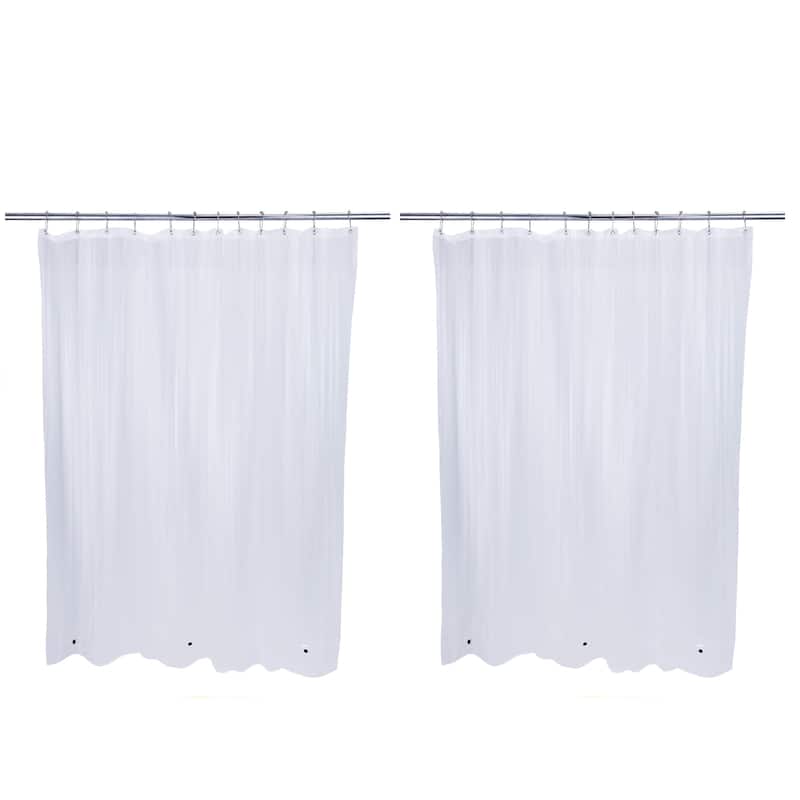 Bath Bliss 2 Pack Eco-Friendly Shower Liner - Super Clear