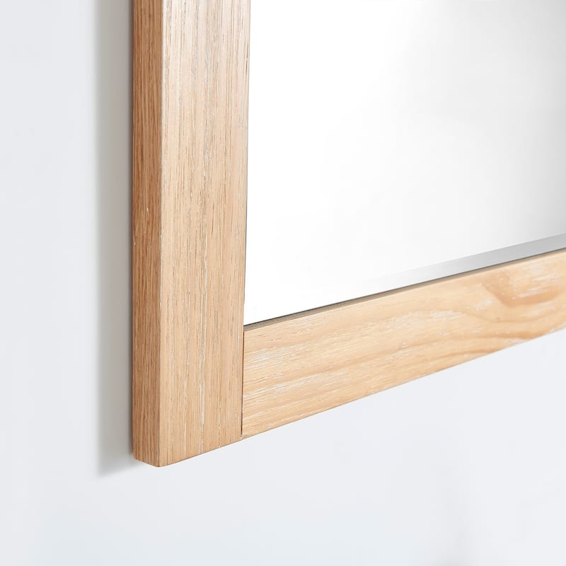 Cortes 72" Bathroom Vanity Barndoor Wall Mirror in Pine