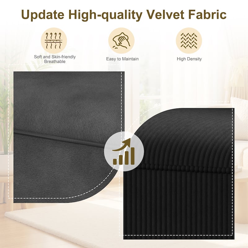 Futzca 48" Modern Loveseat Sofa