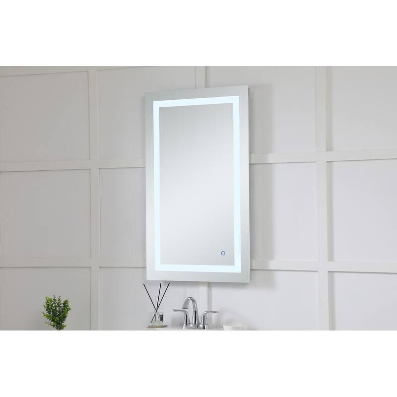 Silver Orchid Gael Silver Hardwired LED Mirror