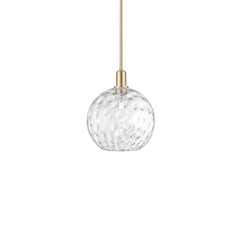 Innovations Lighting 716-1S-15-12 Athens Water Glass Pendant Athens - Champagne Bronze / Clear Water Glass