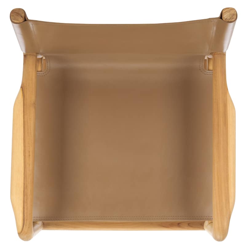 SAFAVIEH Couture Cassaphina Solid Wood Arm Chair, Fully Assembled - 22"W x 23"D x 34"H