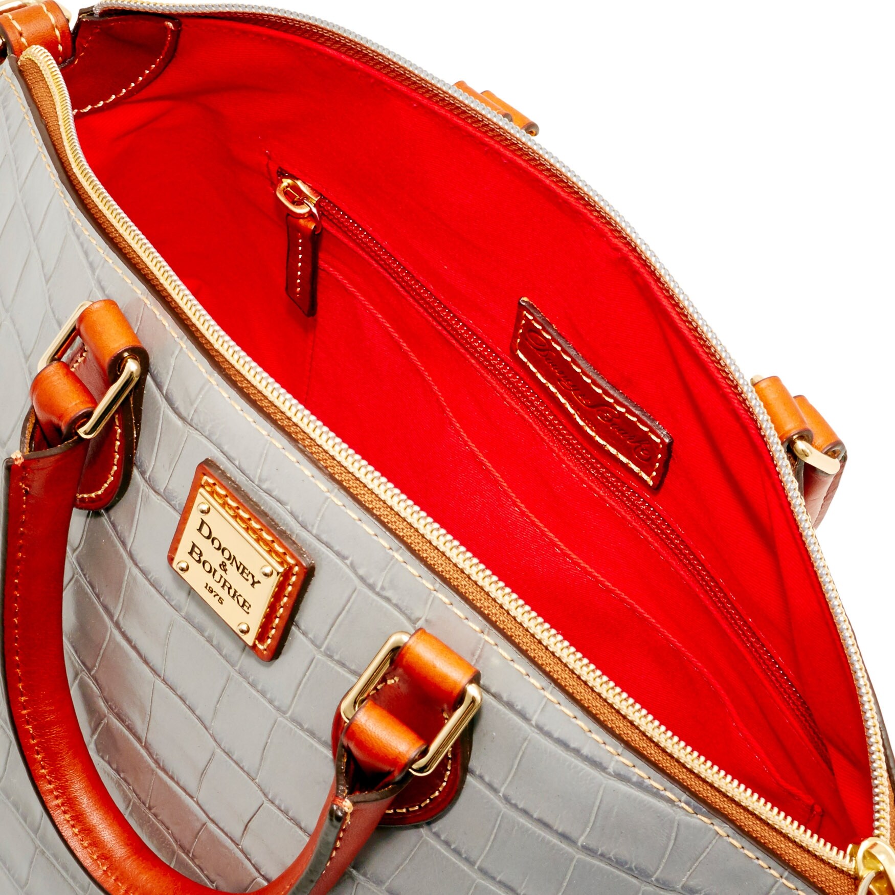 dooney croco satchel