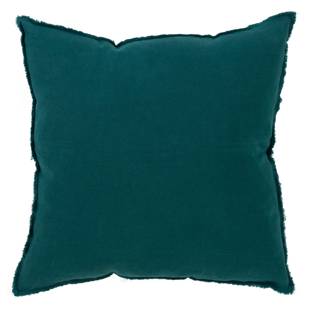 Fringed Design Down-Filled Throw Pillow