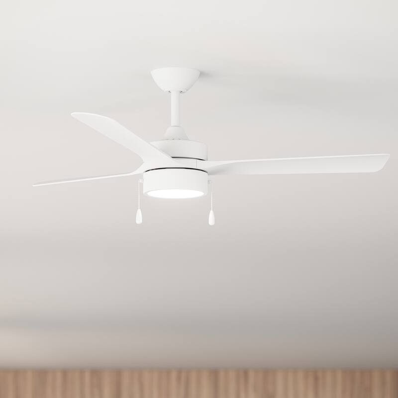 Axion 3-Blade Modern LED Ceiling Fan with Matte Blades