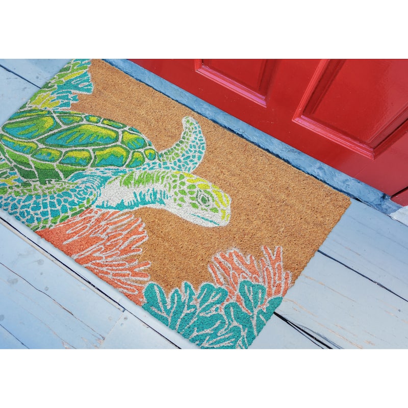 Liora Manne Sea Giant Coir Welcome Door Mat (1'6" x 2'6") - 1'6" x 2'6"
