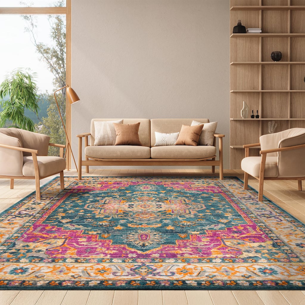 SAFAVIEH Madison Carma Boho Oriental Medallion Rug