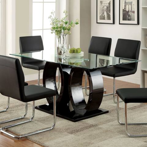 Furniture of America Raji Contemporary 63-inch Wood Dining Table