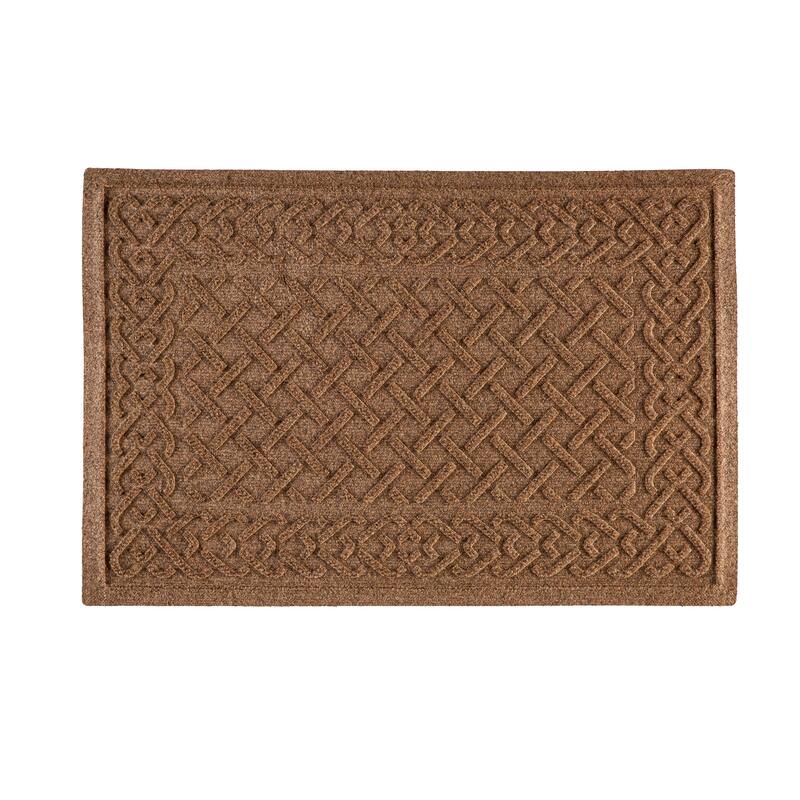 20" x 30" Waterhog Indoor/Outdoor Rug, Cable Weave - 20" x 30" Rectangle - Camel