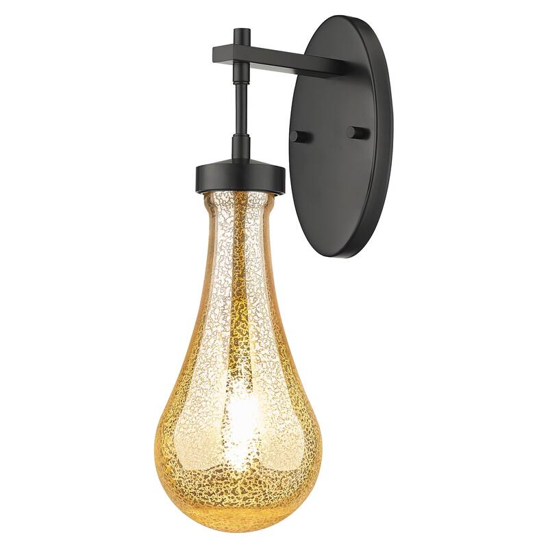 Innovations Lighting 451-1W-G451-5ME Owego 17" Tall Bathroom Sconce - Matte Black