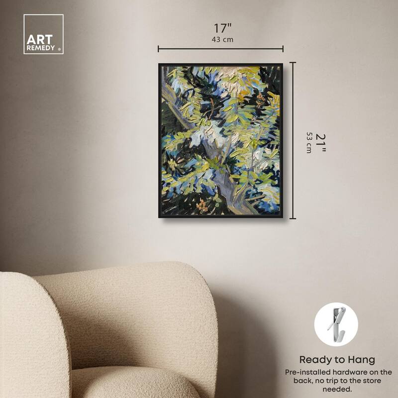 Blossoming Acacia Branches 1890 Canvas by Art Remedy