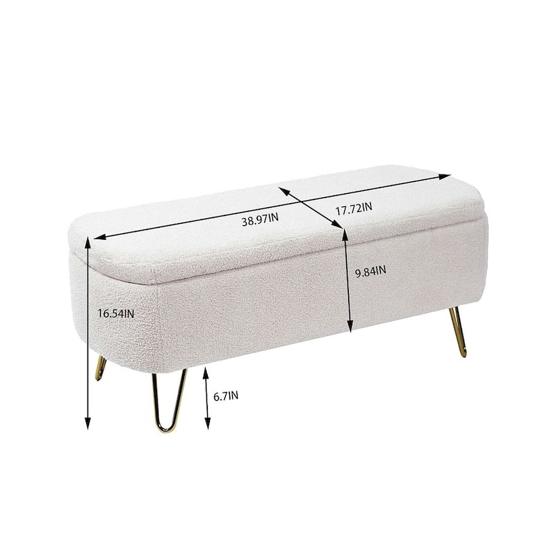 51-inch Storage Ottoman Bench