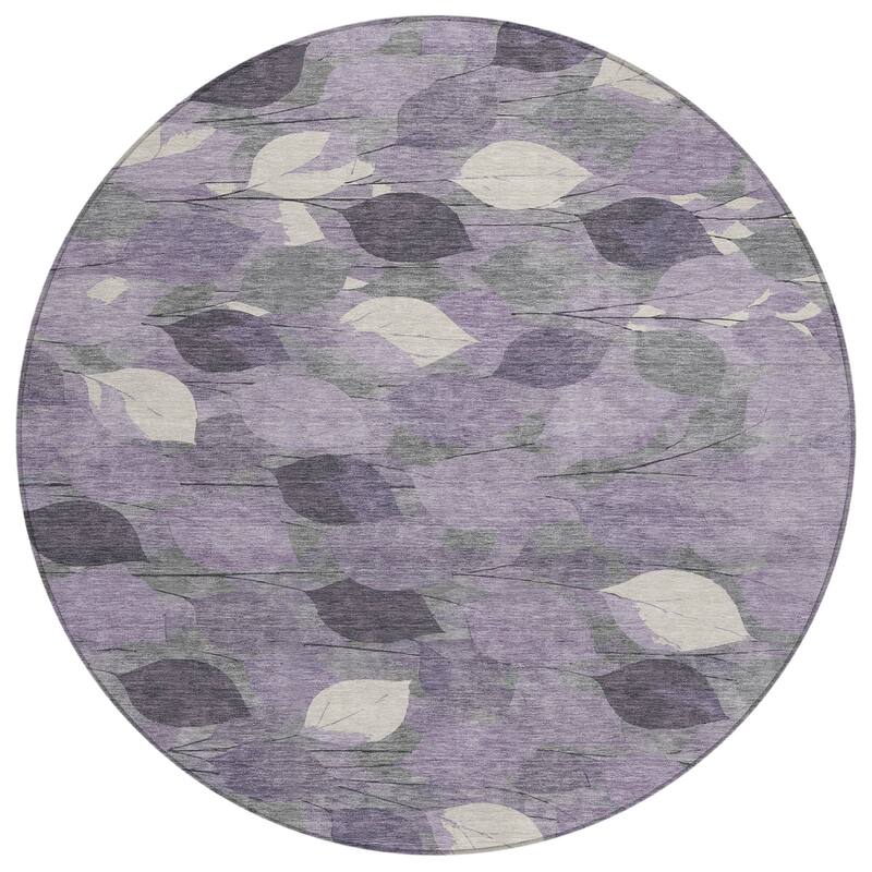 Machine Washable Indoor/ Outdoor Floral Mila Chantille Rug