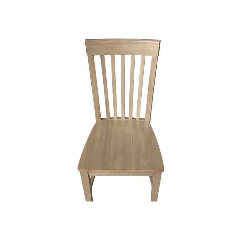 Solid Wood Tall Mission Dining Chairs, Set of 2