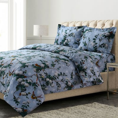 Cotton 170-GSM Flannel Solid or Printed Oversized Duvet Cover Set