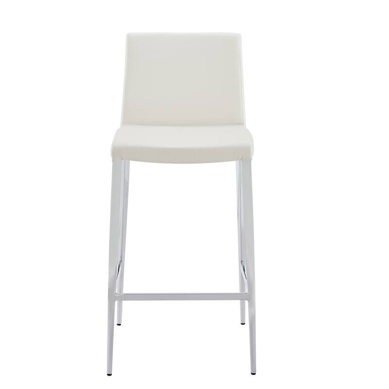 Delta Modern Leatherette & Chrome Counter Stool - Contract Grade