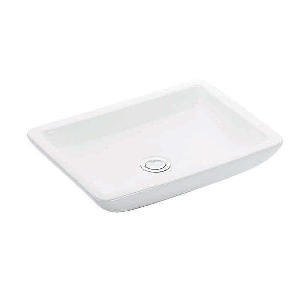 WS Bath Collections Touch 53718 Touch 19-7/10" Vessel Bathroom Sink - White