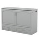 preview thumbnail 8 of 16, Queen Size Murphy Bed Wall Bed w/ Drawer & Sockets & USB Ports