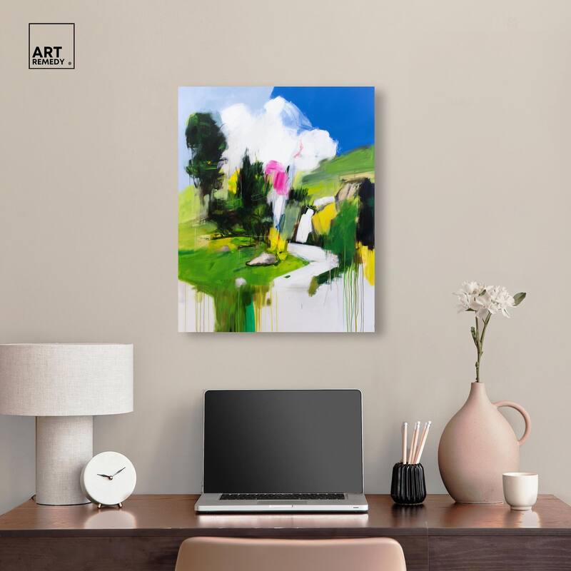 Swiss Fields Canvas by Art Remedy, Gallery Wrapped