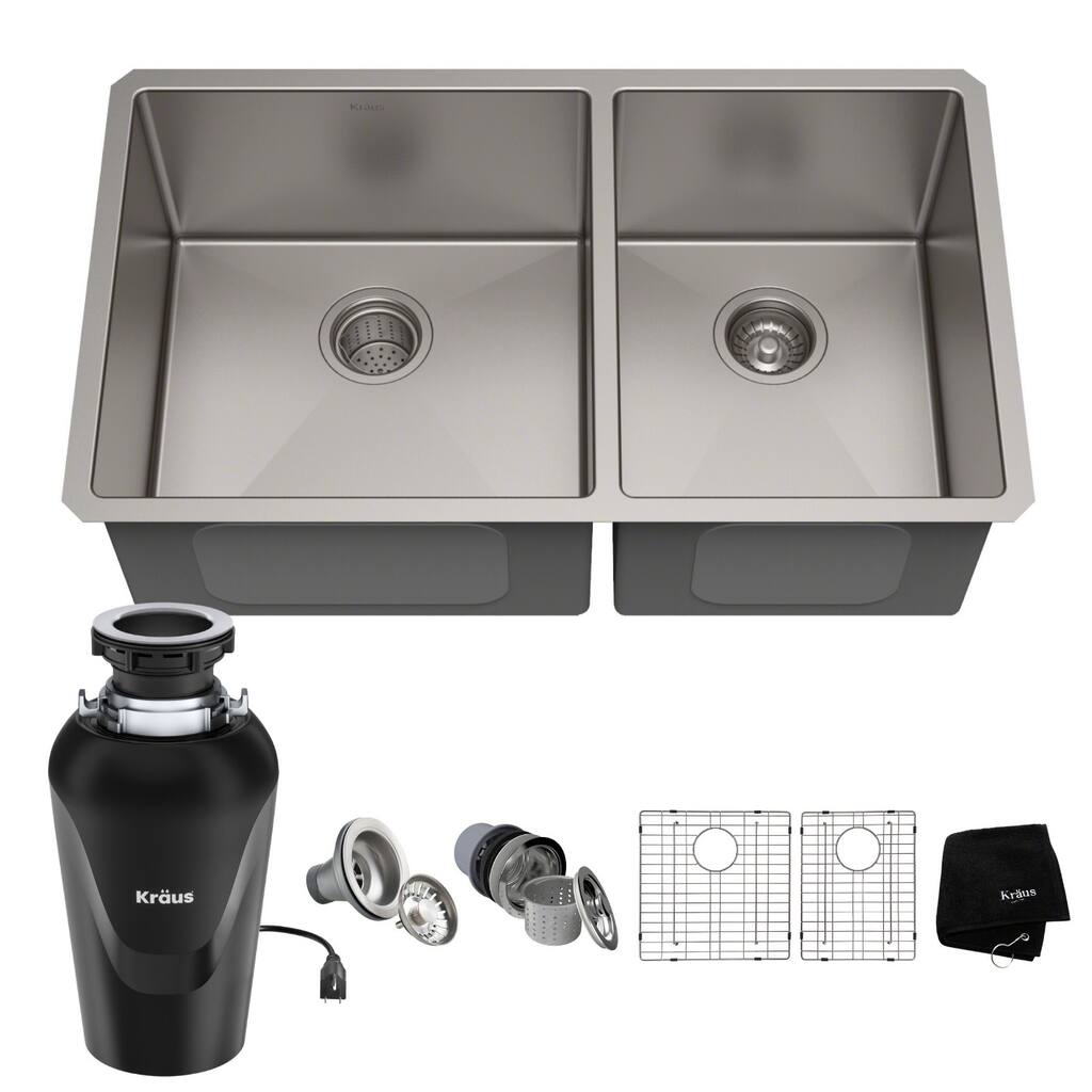 Kraus KHU103-33-100-75MB Standart PRO 32-3/4" Undermount Double Basin
