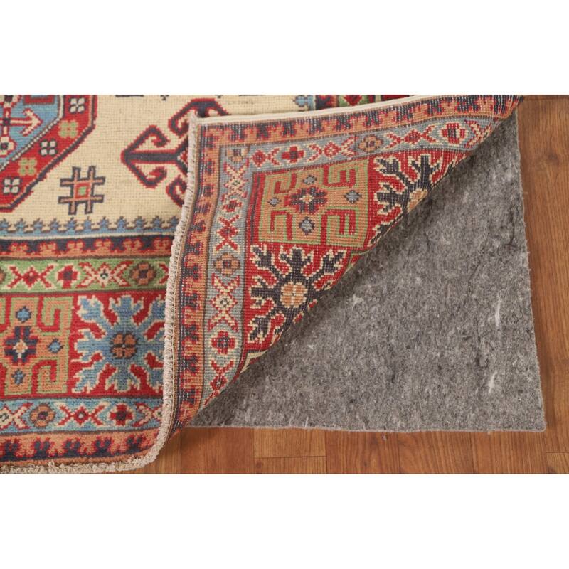Kazak Area Rug Handmade Living Room Wool Carpet - 4'10" x 6'8"