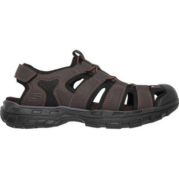 skechers mens leather sandals