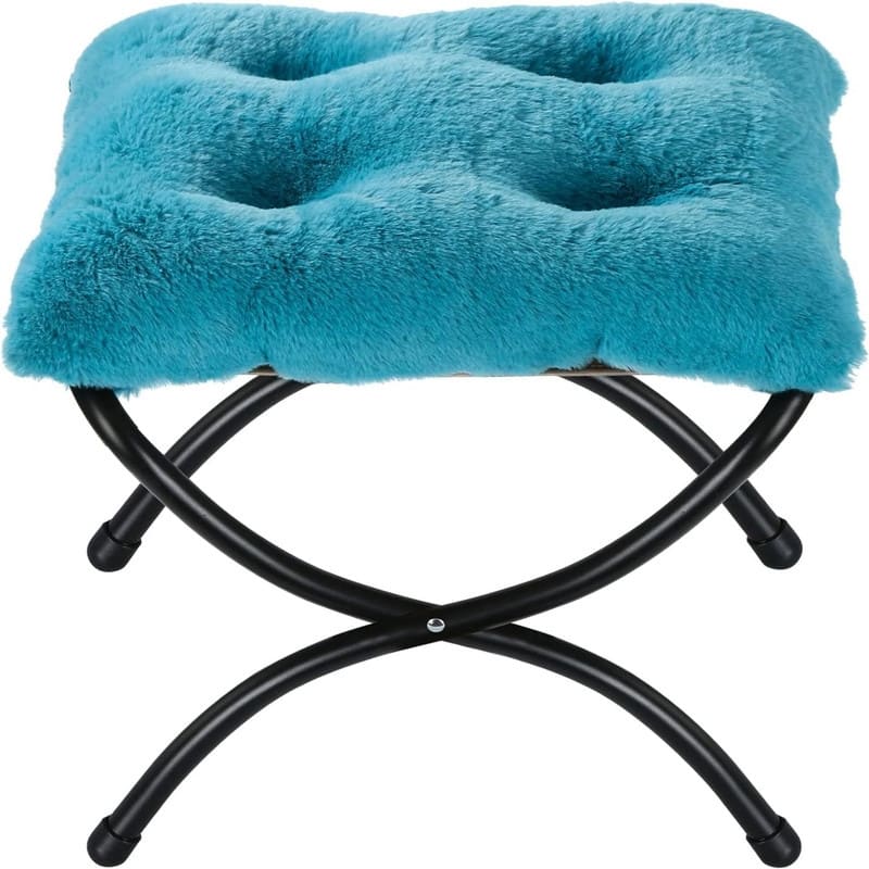 Upholstered Morden Folding Footstool for Home