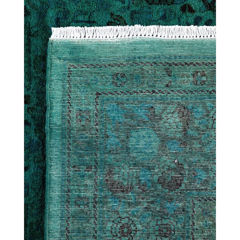 Fine Vibrance One-of-a-Kind Hand-Knotted Area Rug - Blue, 6' 2" x 9' 2" - 6' 2" x 9' 2"