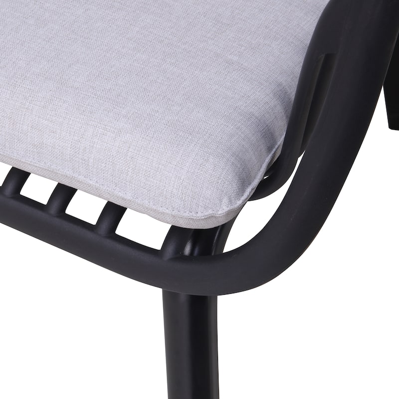 Carli Modern Indoor/Outdoor Club Chairs with Cushions (Set of 2) by Christopher Knight Home