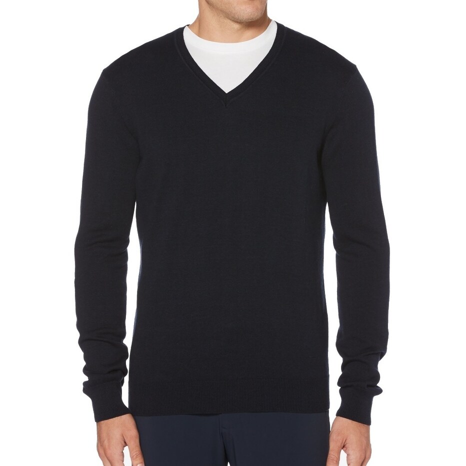 perry ellis v neck sweater