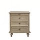 preview thumbnail 23 of 116, Wood NightStand with Metal Handle