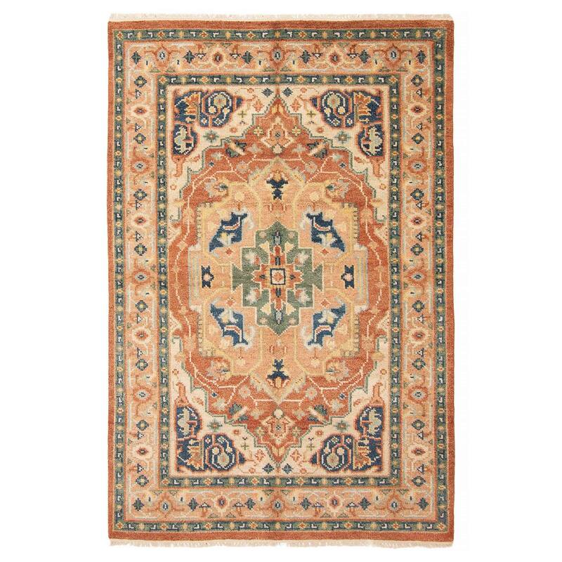 ECARPETGALLERY Hand-knotted Jules Serapi Copper Wool Rug - 5'3 x 8'2 - Copper - 5'3 x 8'2