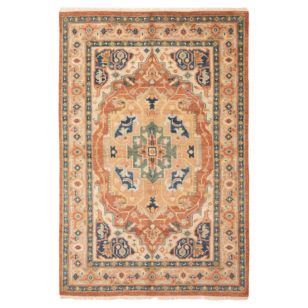 ECARPETGALLERY Hand-knotted Jules Serapi Copper Wool Rug - 5'3 x 8'2