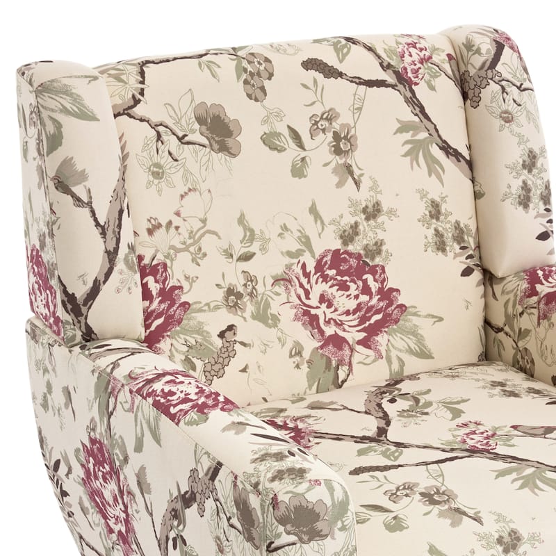 Cotton/ Linen Look Fabric Modern Accent Chair Armchair