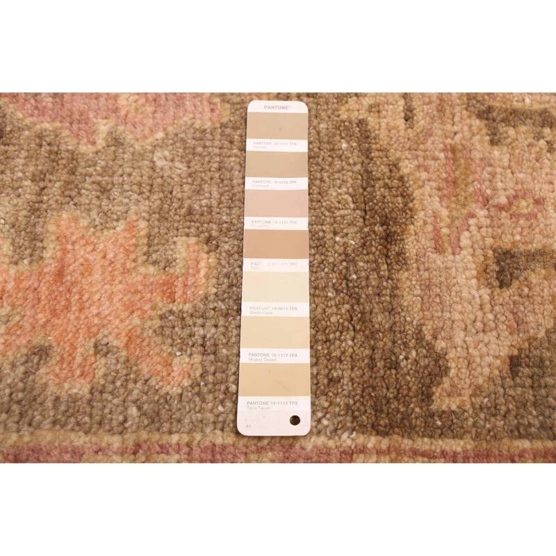 ECARPETGALLERY Hand-knotted Modern Oushak Brown, Taupe Wool Rug - 8'0 x 10'3