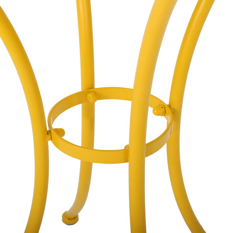 Roomfitters 3-Piece Metal Bistro Set, Outdoor Patio Table and Chairs for Garden, Balcony or Deck