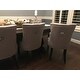 Safavieh Dining Harlow Grey Ring Chair (Set of 2) - 22" x 25.6" x 36.4"