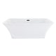 preview thumbnail 2 of 20, Altair Carani 65" x 28" Flatbottom Freestanding Acrylic Soaking Bathtub in Glossy White with Drain and Overflow