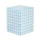 preview thumbnail 36 of 56, Callista Modern Ceramic Tiled Cube Side Table, Square Mosaic Pedestal Accent End Table for Living Room Bedroom - 14 X 14 X 18 White/Neon Blue
