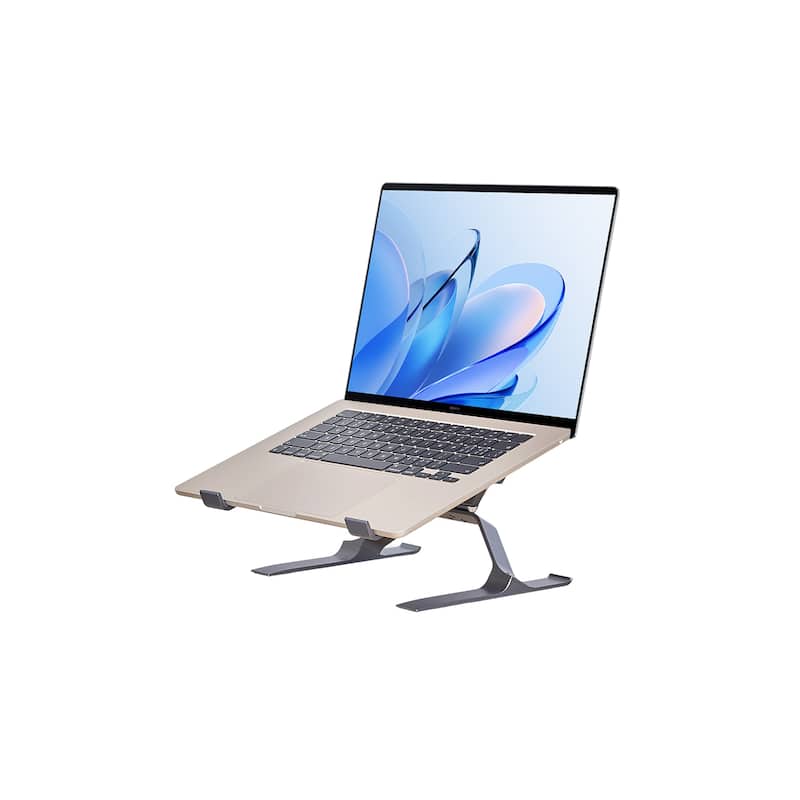 Adjustable Aluminum Laptop Stand Laptop Cart With Stable X-Frame For Home/Office Desk
