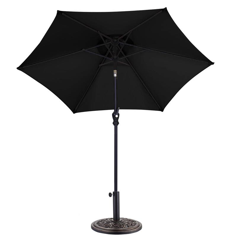 Autlaycil 7.5ft Outdoor Patio Umbrella with Tilt & Crank Base included
