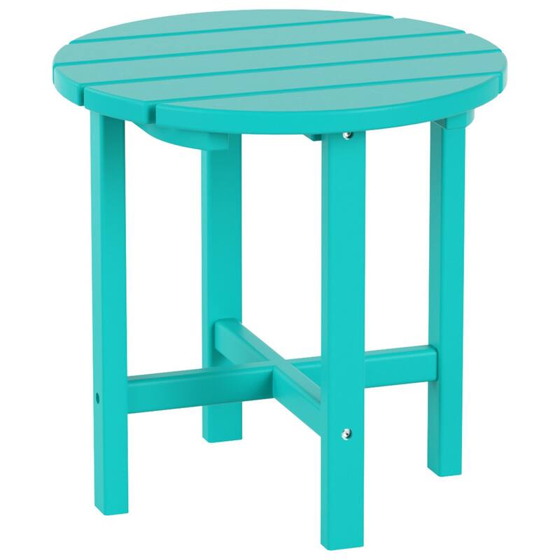 Altura Outdoor Eco-Friendly All Weather Adirondack Chair with Ottoman and Side Table (3-Piece Set)