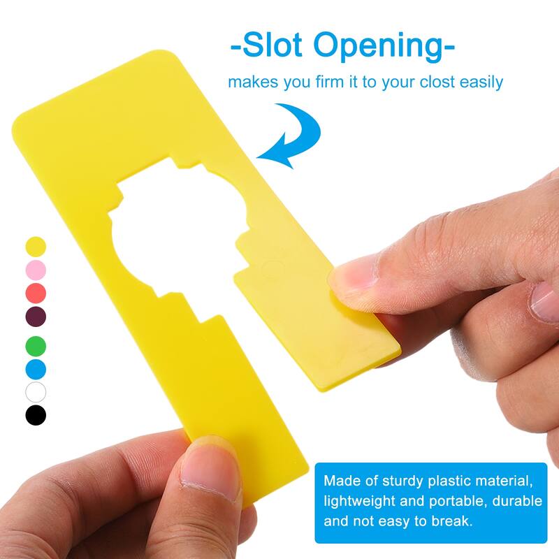 Clothes Dividers, Rectangle Dividers with Marker Pen, Multicolor - White/Black,Red/Purple/Blue/Yellow/Pink/Green